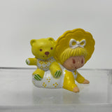 Baby Butter Cookie with Bear  strawberry Shortcake Vintage Pvc Figurine 1982