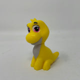 Jazwares Yellow Dinosaur Pink Eyes Figure Toy 2 Inches