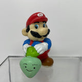 Vintage 1989 Applause Nintendo 2.5” Super Mario Bros 2 Pulling Turnip PVC Figure