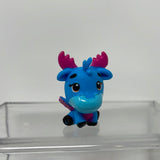 HATCHIMALS COLLEGGTIBLES FIGURE Blue and Pink Moose with Pink Wings