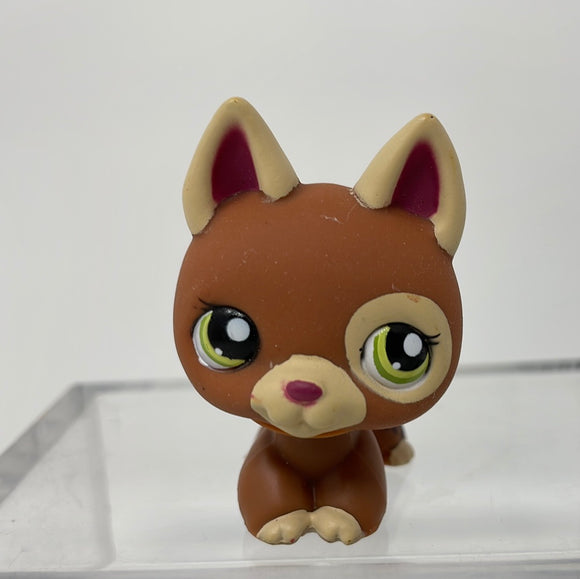 Littlest Pet Shop LPS  1362 German Shepherd Dog Green Eyes