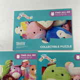 Original Squishmallows Collectible Puzzle Pieces 2021 lot of 3