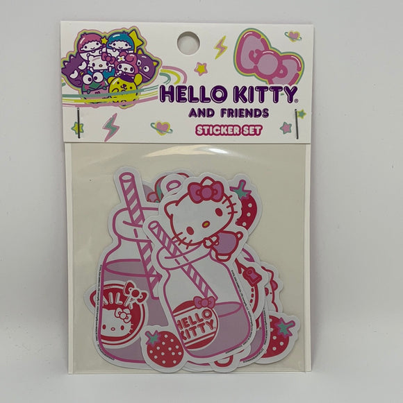 Loungefly Hello Kitty and Friends Milk Bottles Sticker Pack