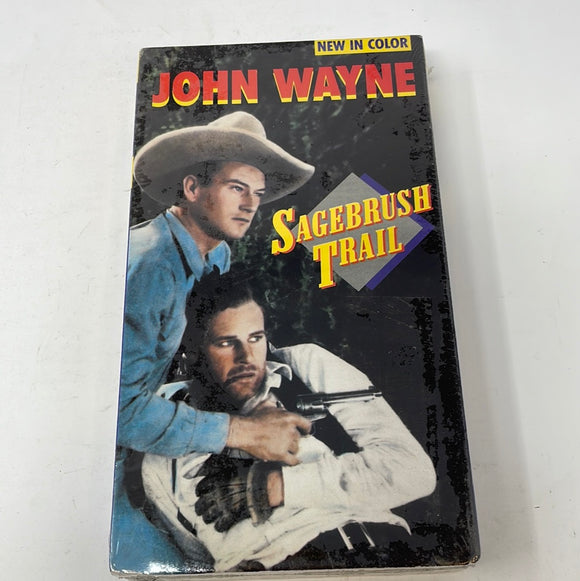 VHS New In Color John Wayne Sagebrush Trail Sealed