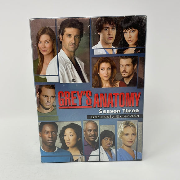 DVD Grey's Anatomy Season 3 Seriously Extended (Sealed)