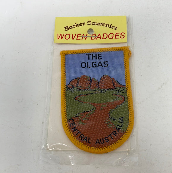 The Olgas Central Australia Rock Formation Australian Souvenir Woven Patch Badge