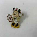 OLD RARE Disney pin Nurse Minnie w/Clipboard Red Cross Hat Stethoscope 