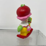1982 AGC Strawberry Shortcake Cherry Cuddler with Rocking Horse mini PVC figure