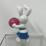 Beach Bunnies Figurine Bunny w/Beachball PVC Figure Applause 1987 Vintage RARE
