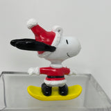 PVC Figures The Peanuts Santa Snoopy Snowboarding
