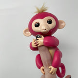 Fingerlings Interactive Baby Monkey Bella, Pink w/Yellow Hair WowWee, Used