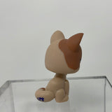 LPS Littlest Pet Shop 1363 Cat Tan/Brown With Blue Dot Eyes Hasbro