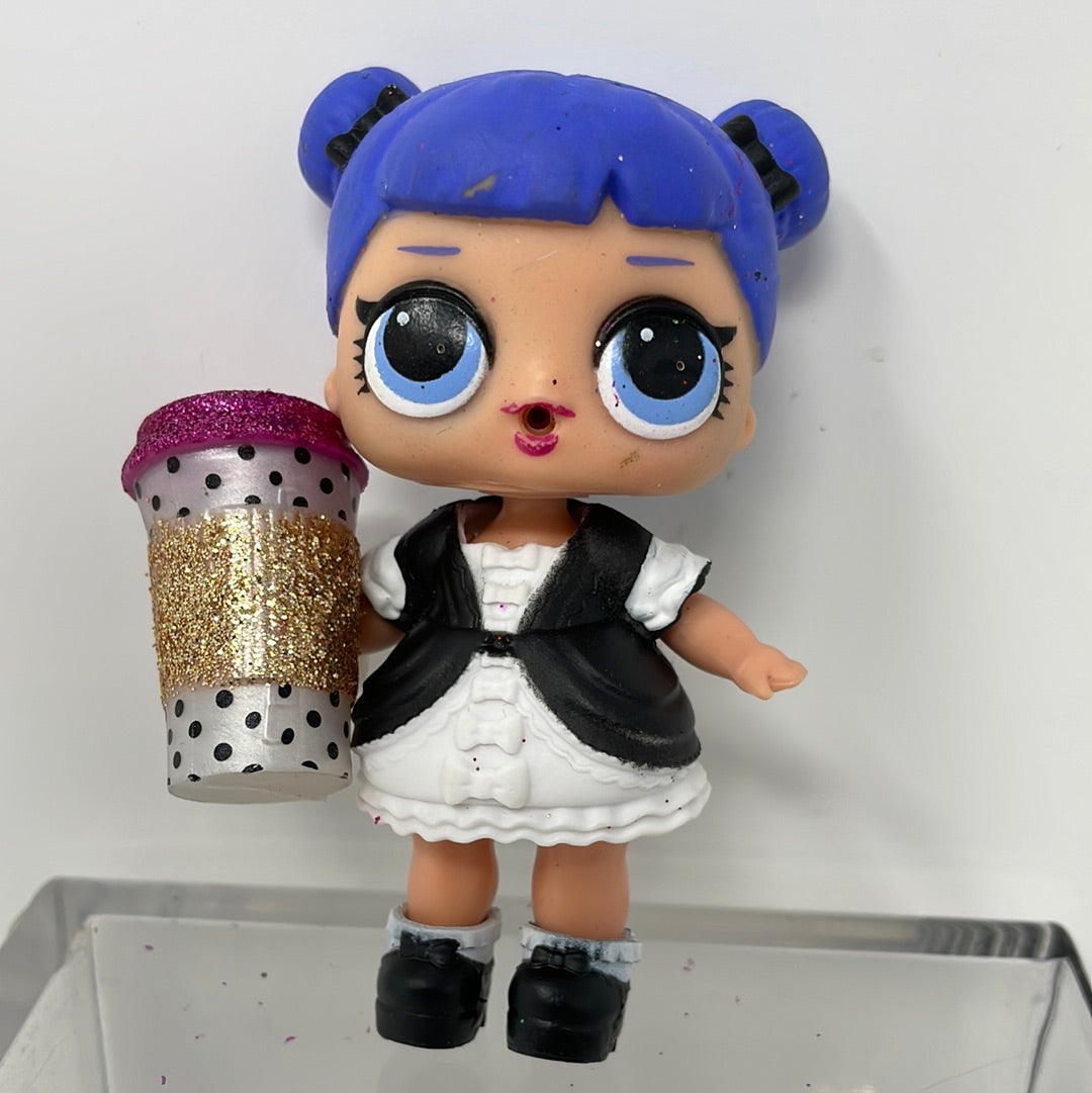 LOL Surprise Doll Blue Hair with Black and White Dress shophobbymall LOL Surprise Doll Blue Hair with Black and White Dress shophobbymall