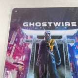 Ghostwire Tokyo Mini Metal Poster Game Pre-Order Promo GameStop Excl New