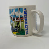 Vintage Shockwave Roller Coaster Coffee Mug Cup Great America Six Flags Souvenir