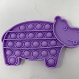 Pop Its Purple Glitter Hippo