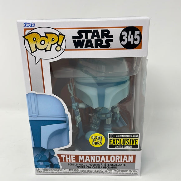 Funko Pop! Star Wars EE Exclusive Glow in the Dark The Mandalorian 345