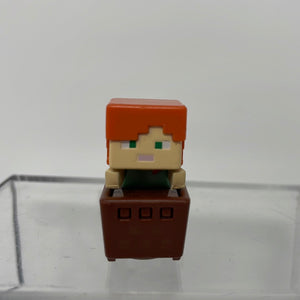 Minecraft Mini-Figures Series #7 1" Alex Rolling Minecart Figure Mojang Mattel