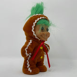 RARE Russ "Gingerbread" Troll, 5 inches, Green hair