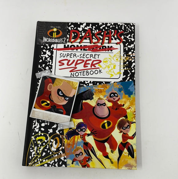 Dash’s Super-Secret Super Notebook The Incredibles 2 Book New