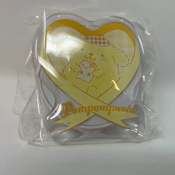 Gashapon Sanrio Characters Gingham Tea Time Grip Stand Pompompurin