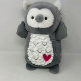 Squishmallow 12" Nikita Owl Soft Gray Hugmee Plush Valentine