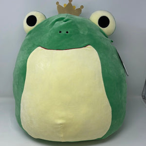 Squishmallows 16” Baratelli Green Frog Prince Plush Valentines Squad