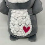 Squishmallow 12" Nikita Owl Soft Gray Hugmee Plush Valentine