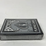NIP Bicycle Black Silver Poker Playing Cards #1128 - SEALED RARE