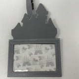 Disney Parks Gray Castle Necklace Lanyard ID Card Holder NWT