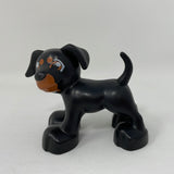Lego Duplo Figure Dog Black w/ brown face