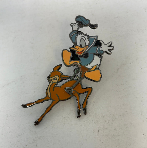 Disney Catalog 2002 Advent Calendar Pin #15 Donald Duck Riding Deer.