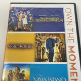 DVD Movie 3 Pack Mr. Magorium's Wonder Emporium, Night at the Museum, Nim's Island  (Sealed)