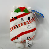Cats vs Pickles Christmas Series Kitty Cane Candy Cat Plush Bean Bag with Tags