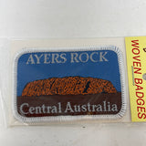 Barker Souvenirs Woven Badges Ayers Rock Central Australia Patch