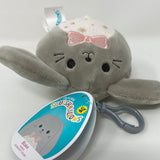 Squishmallows 3.5” Blake Grey Gray Bunny Star Belly Easter Squad Clip-On Plush