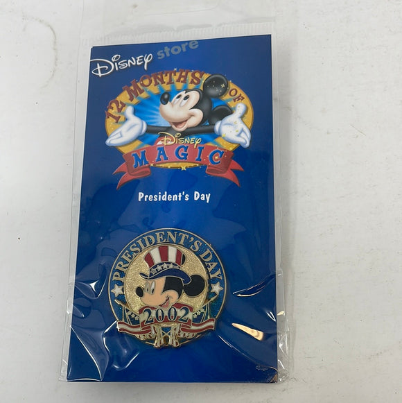 Disney Pin Presidents Day 2002 Mickey Mouse In Uncle Sam Hat