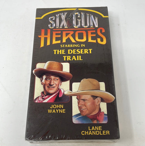 VHS Six Gun Heroes Starring In The Desert Trail Sealed