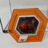 Disney Infinity 1.0 Rare Orange Holographic Peter Pan Captain Hook's Ship Power Disc