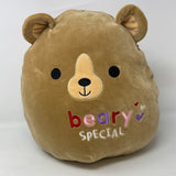 Squishmallow Valentine Baron the Bear Plush 12" Brown Beary Special Stuffed Toy