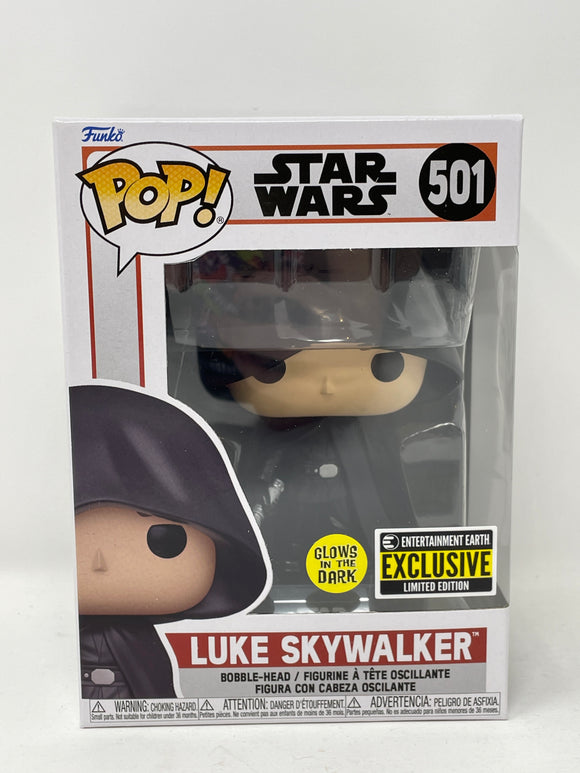 Funko Pop! Star Wars EE Exclusive Luke Skywalker 501 GITD with Protector
