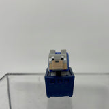 Minecraft Mini-Figures Series 7 1" Wolf Blue Collar Rolling Minecart Figure
