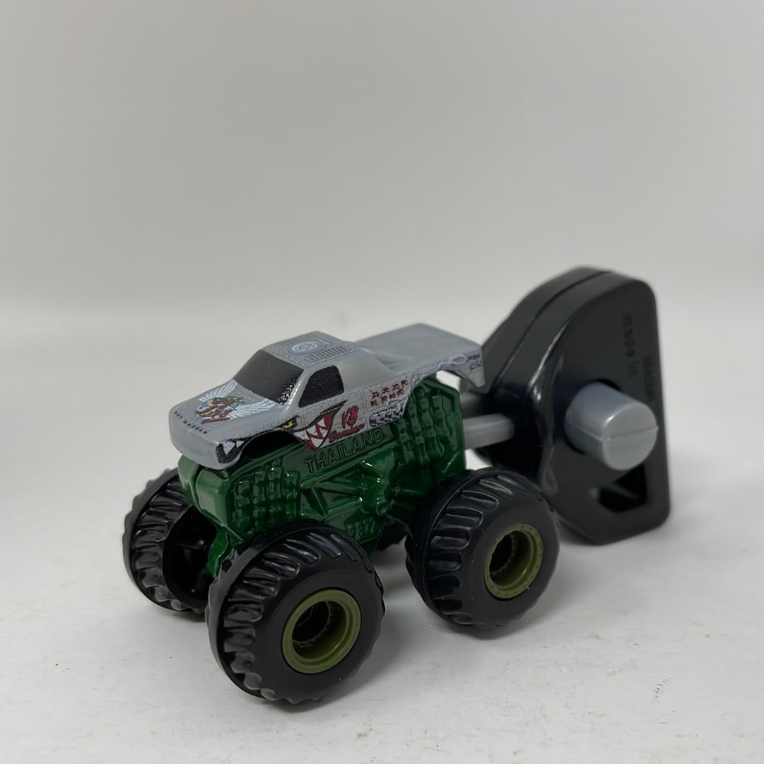 Hot Wheels Mattel Mini V8 Bomber Monster Truck Black Accelerator