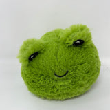 Small Fluffy Green Frog Plushie