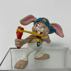 RAINBOW KIDS Bunny Rabbit with Slingshot PVC Figure - 1981 Wallace Berrie