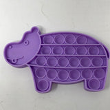 Pop Its Purple Glitter Hippo