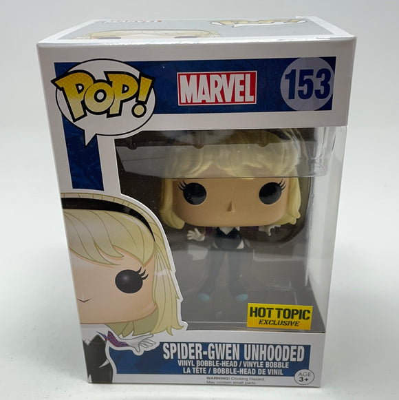 Funko Pop! Marvel 153 Hot Topic Exclusive Spider Gwen Unhooded
