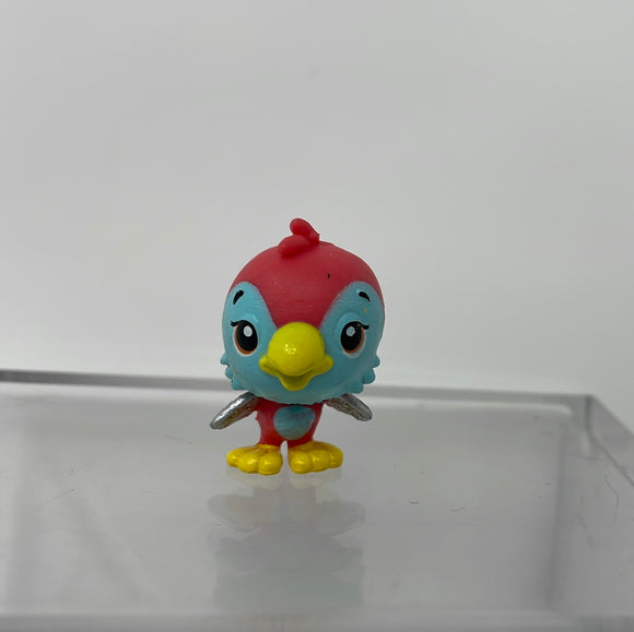 Hatchimals Colleggtibles Parroo Parrot Bird Red/Blue Face Silver Wings