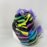 Mystery Squad Black Rainbow Zebra Purple Mane 5" Squishmallow