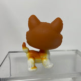 Littlest Pet Shop #341 Orange And White Husky Blue Eyes